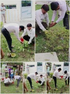 एसडीवी अकैडमी में वृक्षारोपण अभियान, एसडीएम ने दिया पर्यावरण संरक्षण का संदेश