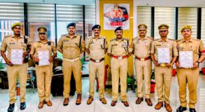 पांच माह की मासूम को सकुशल बरामद करने वाली जीआरपी टीम को डीजी रेलवे ने किया सम्मानित