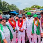 उन्नाव दौरे पर निकले भारतीय किसान क्रांति यूनियन के राष्ट्रीय अध्यक्ष, मोहनलालगंज में भव्य स्वागत