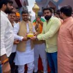 मोहनलालगंज: भाजयुमो प्रदेश अध्यक्ष डॉ. रोहित मिश्रा का जोरदार स्वागत, कार्यकर्ताओं ने दी बधाई