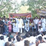 ईको गार्डन में पंचायत सहायकों के धरने को आप ने दिया समर्थन, मानदेय बढ़ाने की मांग