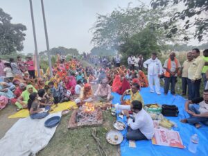 पूर्वी माता मंदिर में वैदिक मंत्रोच्चार के बीच संपन्न हुआ प्राचीन पूजा अनुष्ठान